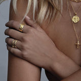Aaria London Lava Ring - Gold Rings