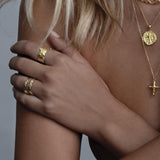 Aaria London Lava Ring - Gold Rings
