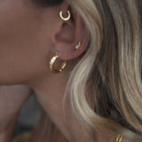 Aaria London Chateau Hoops - Gold Earrings