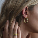 Aaria London Capri Huggies - Gold Earrings