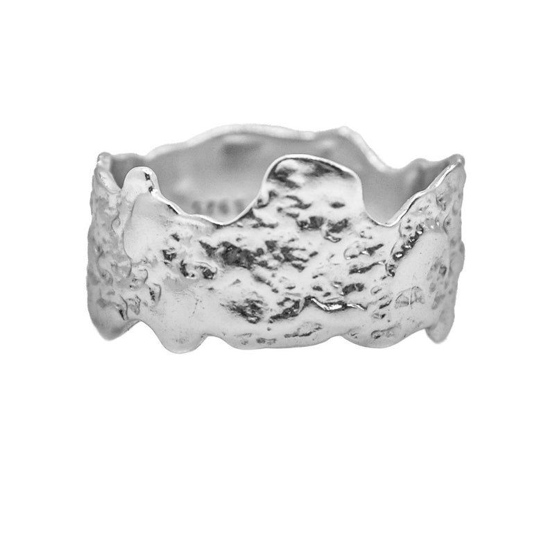 Aaria London Lava Ring- Silver Rings 6
