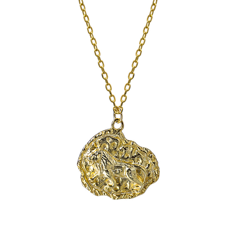 Mini Lioness necklace- Gold