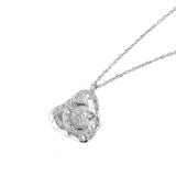 Aaria London Luna Crescent Moon Necklace - Silver Necklaces