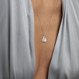 Aaria London Luna Crescent Moon Necklace - Silver Necklaces