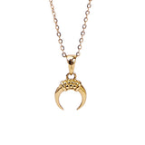 Aaria London Crescent Moon Necklace - Solid Gold Necklaces